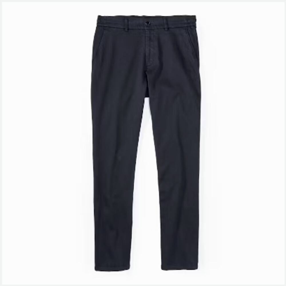 Jack Wills Navy Casual Chino Pants Elastic Waist Mens 34 Preppy
